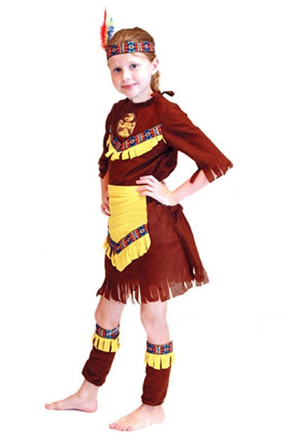 Halloween Costumes Kids Lovely Indian Costume - Click Image to Close